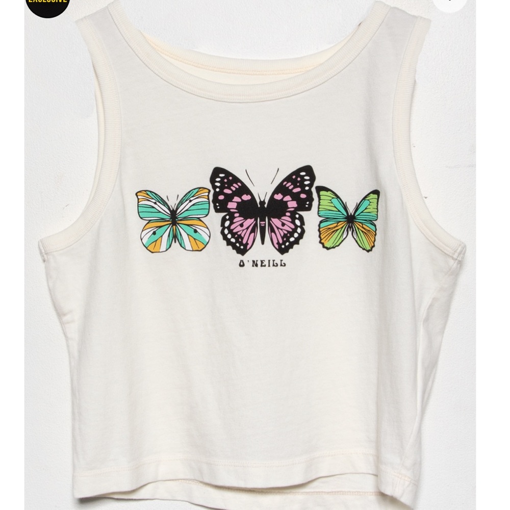 NWT O’Neill Drift Away Crop Tank Top - Picture 2 of 7